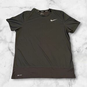 Nike Tee Dri-Fit Just Do It Dark Gray Athletic Short Sleeve‎ Shirt Men’s Size XL